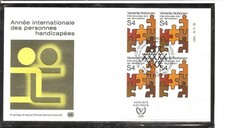 United Nations Vienna # 18 International Year Of The Handicaped FDC. UNPA