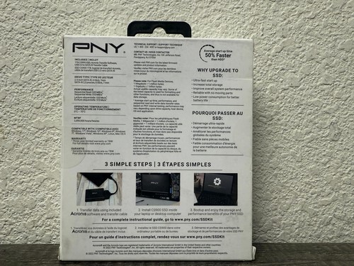 PNY CS900 1TB Internal 2.5 inch (SSD7CS900-1TBKIT-RB) Solid State Drive | Sealed - Afbeelding 2 van 4