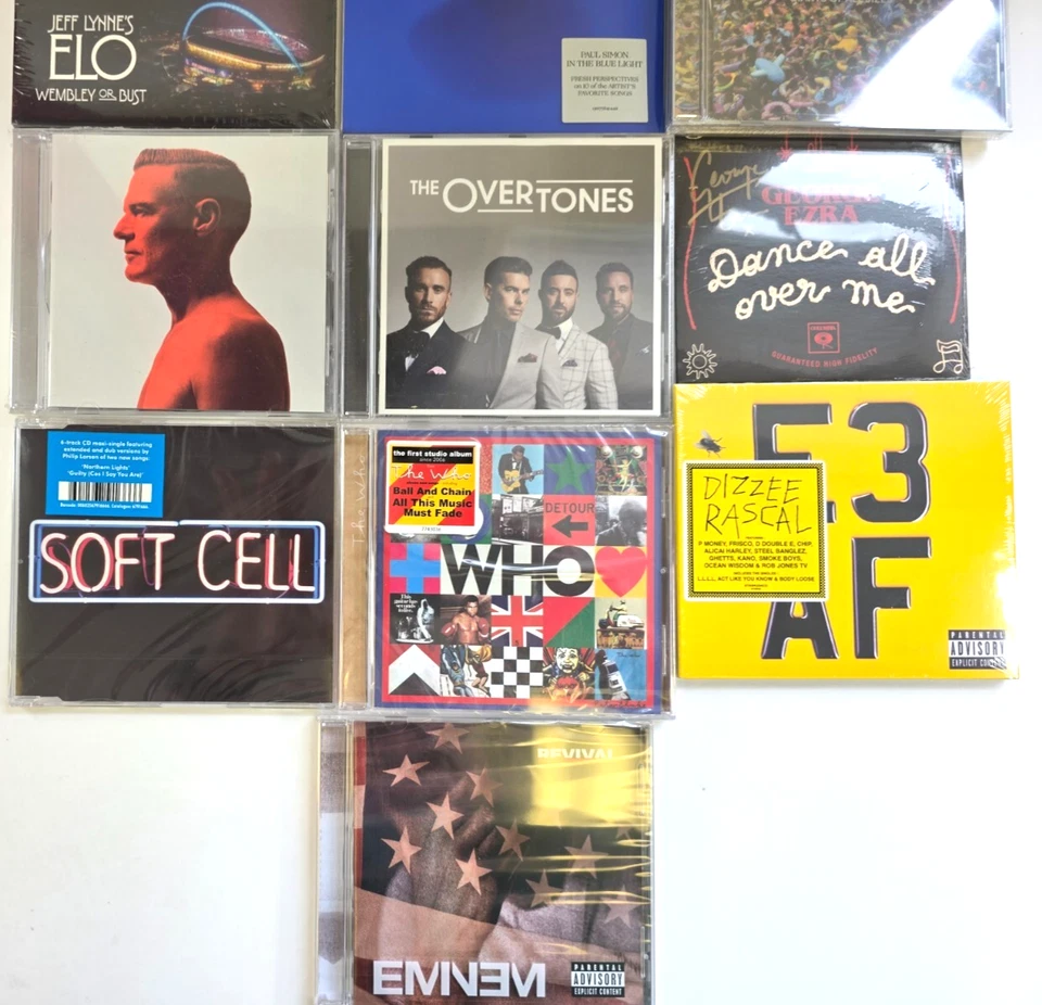 JOB LOT CD'S 10 x mixed genre sealed CD's all pictured all New Sealed 1 Signed 2 Foto 3 de 4