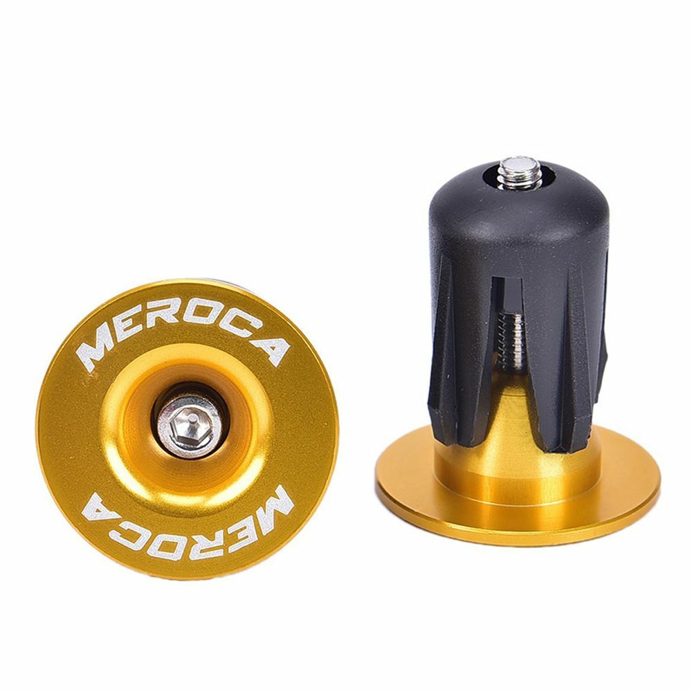 2Pcs Bike Lightweight Bar End Plugs Aluminum Grip Antislip Firm