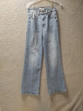 Signature 8 Jeans Womens Small Blue Denim Wide Leg Pants NWT