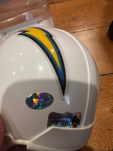 MELVIN GORDAN SIGNED SAN DIEGO CHARGERS MINI HELMET JSA HOLO CARD - Picture 10 of 12