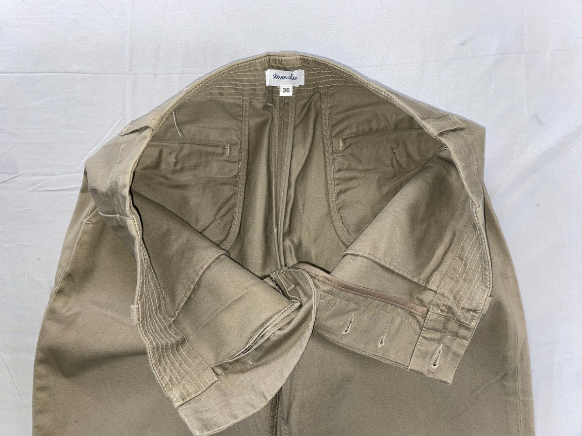 Steven Alan Flat Front Thick Cotton Canvas Chino Pants. Tag Steven Alan Flat Front Thick Cotton Canvas Chino Pants. Tag