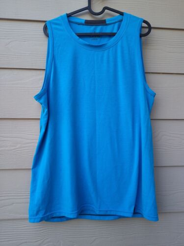 Camiseta sin mangas prAna Mission Trails musculosa tejida azul absorbente de humedad para hombre talla M - Imagen 3 de 18