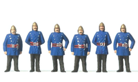 Preiser 12102 FeuerwehrmäNner Um 1900 6 Figuren H0 1:87 Handbemalt Neu + Ovp