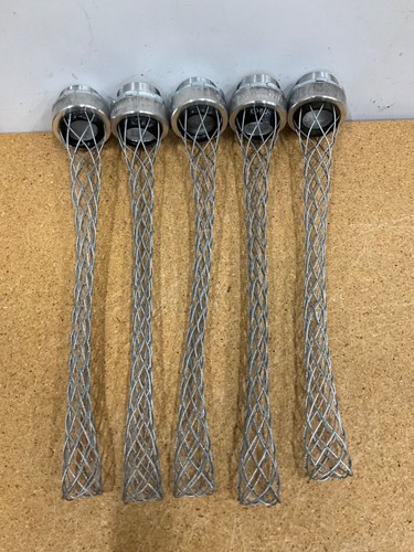 Lot of 5 Ericson SR-094 Wire Strain Relief Mesh Grips 1.25 Inch w/ Male Fitting