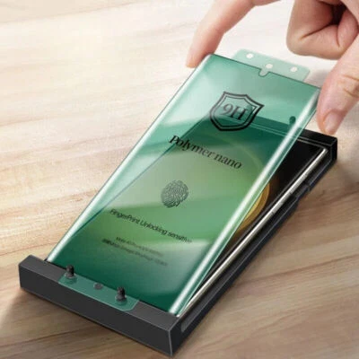 3D Schutzglas Ceramic Film für Samsung S22 S23 S24 Panzerfolie 9H💥FULL CURVED💥 - Bild 1 von 4