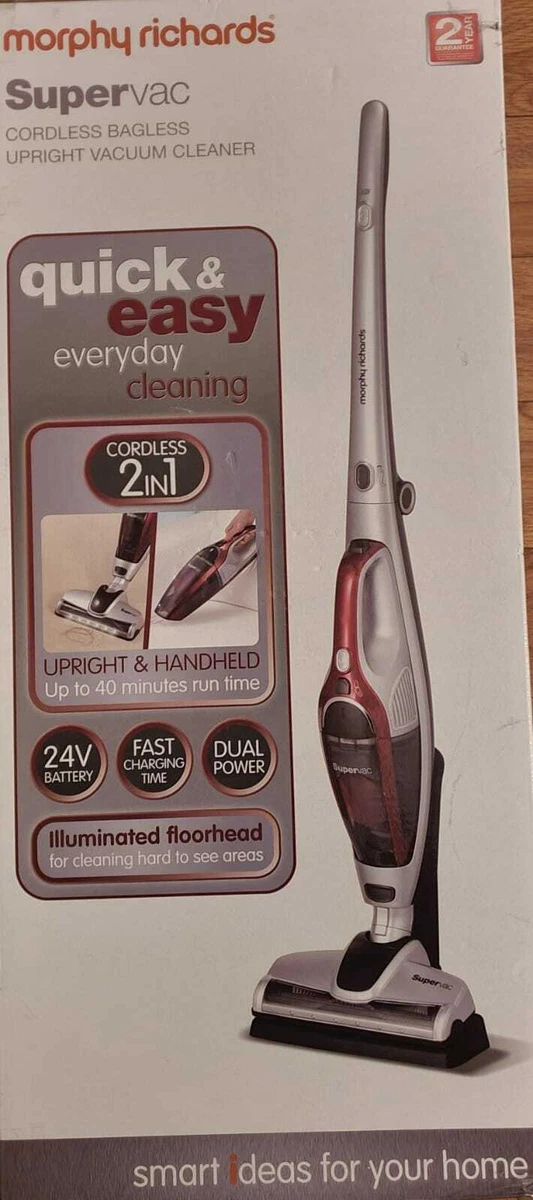 Morphy Richards SuperVac 2 in 1 Cordless Bagless Upright Vacuum Cleaner