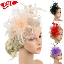 Fascinator Hat Hair Clip Bridal Headwear Handmade Small Top Hat Women Party Gift