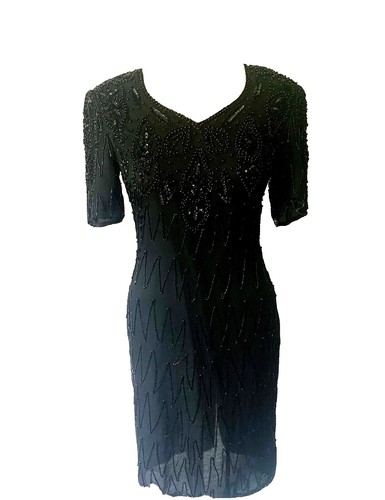 black sequin perris dress Perri Embellished Dress Retrofete