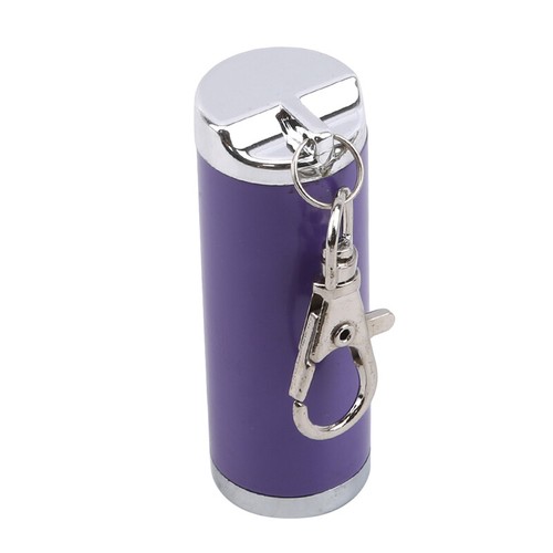 Metal Portable Cylinder Ashtray Travel Pocket Keyring Outdoor Smoking