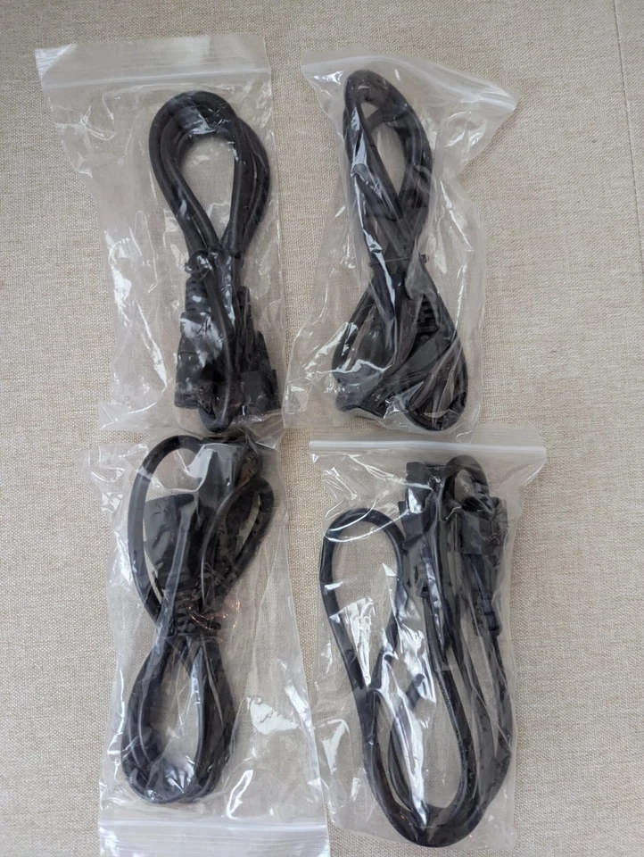 IEC Power Cord 15A 120/250V Extension Cable C14 to C13 Male to Female 1 Meter - Image 2 of 2