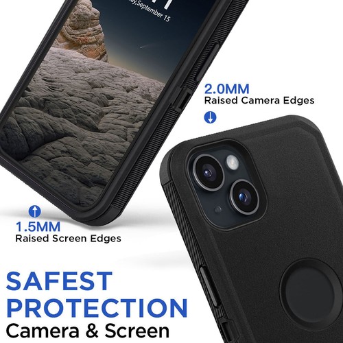 For iPhone 16 15 14 13 12 11 Pro Max XR 8/7/6/6s Plus SE Shockproof Case Cover - Picture 2 of 47