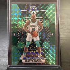 TERRY ROZIER III 21/21 SSP GREEN CHOICE PRIZM 2022-23 MOSAIC 33 HORNETS