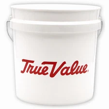 True Value 02GT1TVU200 White Plastic Pail, 2-Gallons - Quantity 10