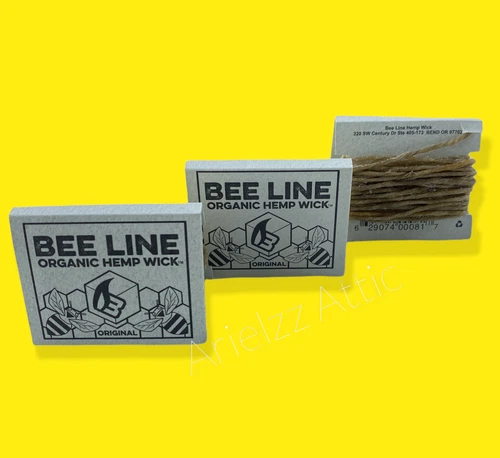 Bee Line (3 Packs) Organic Hemp Wick "World's #1 Rated!"