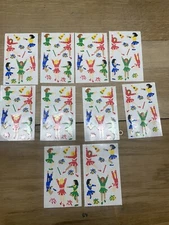 Mrs. Grossman’s vintage cheerleader stickers Set  1997