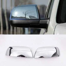 For 2007-2021 Toyota Tundra Sequoia Top Half Chrome Mirror Covers Trims