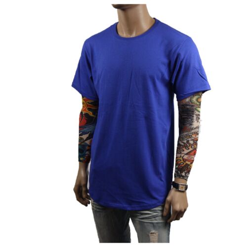 Men T-Shirts BIG & TALL Heavy Weight Long Extended Casual Active Crew Neck S-5X - Picture 33 of 41