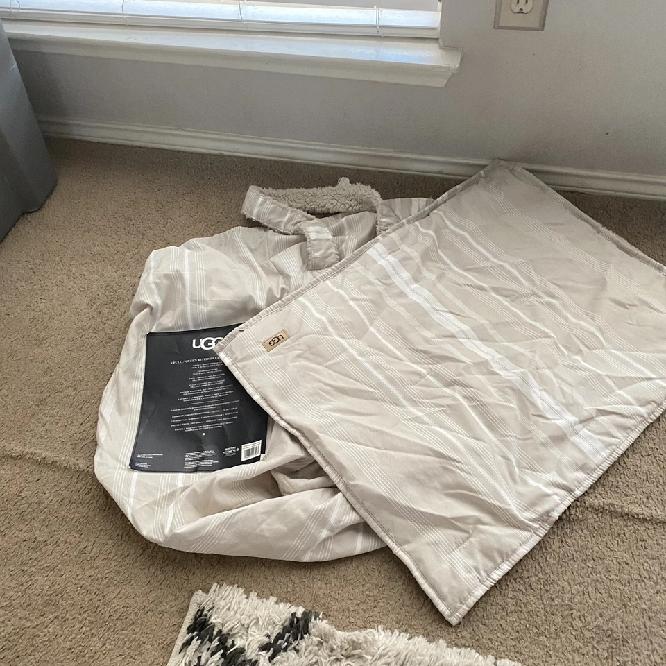 UGG Full/Queen Polyester 90 Inch X 92 Blanket BAG & PILLOW CASE ONLY - Image 4 of 4