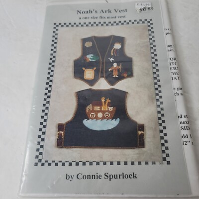 Noahs Ark Vest SWD89 Pattern By Connie Spurlock