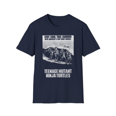 1990s newspaper ad for teenage mutant ninja turtles movie reproduction tshirt
