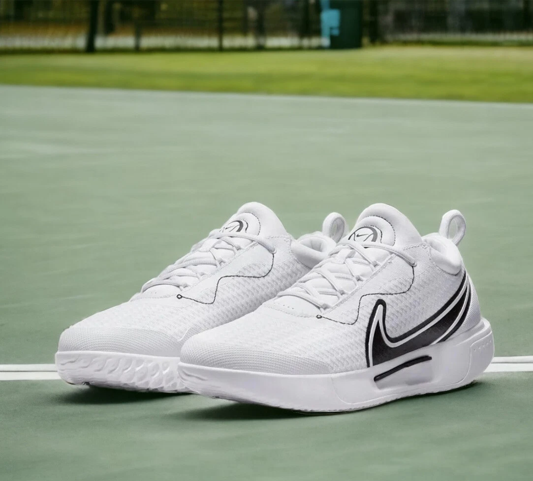 Nike Zoom Court Pro HC Hard Court Tennis Shoes White Black DH0618