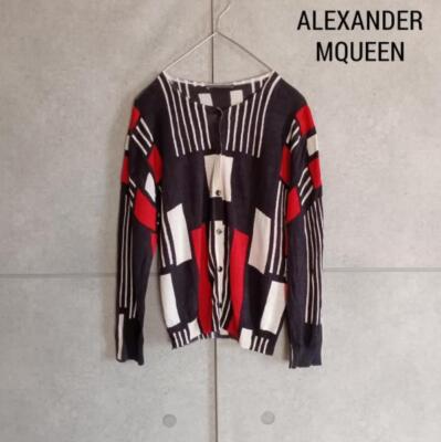 ALEXANDER MQUEEN Authentic Modern Cardigan size L Used From Japan 
