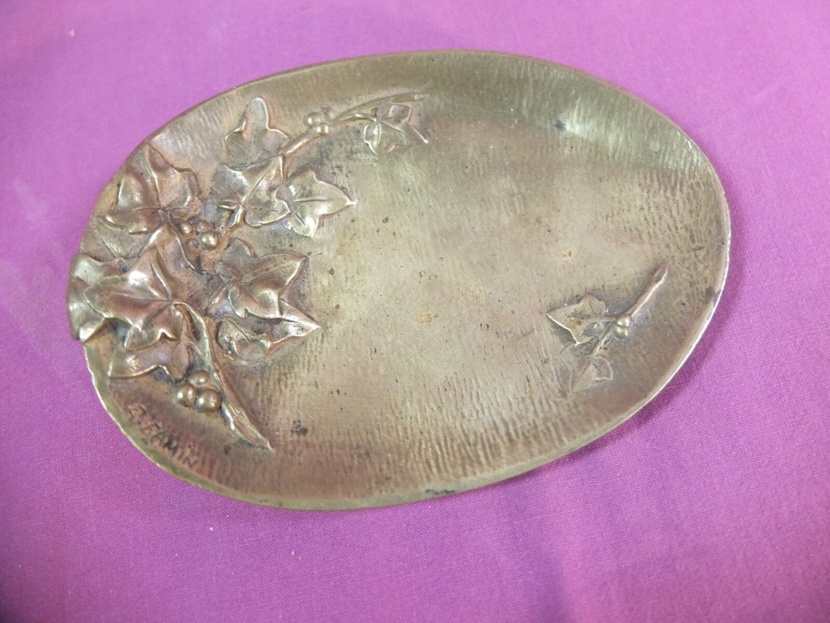 Vide-poche Japonais Vintage – Fleur En Bronze – Art Japonais – Déco Intérieur