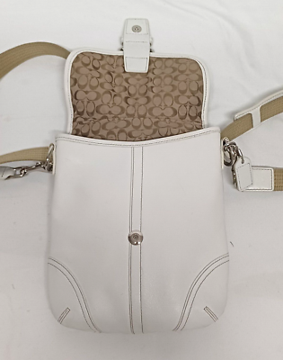 COACH SOHO IVORY LEATHER Y2K SWINGPACK CROSSBODY BAG | eBay