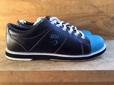 Womens BSI Classic Bowling Shoes Black/Teal Blue Size 7.5