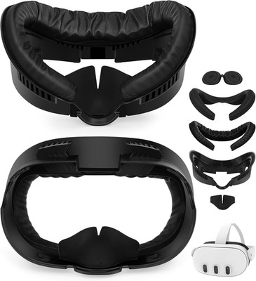 AMVR Face Cover Pad Facial Interface Compatible with Meta/Oculus Quest 3 Acce