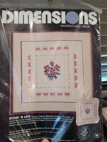 Lote de 3 Kits Punto de Cruz Dimensiones, Thomas Kinkade, Flores Bucilla - Imagen 4 de 7