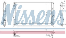 Nissens Engine Coolant Radiator 606297 for eg. HONDA HR-V (2014) 1.5 IVTEC etc