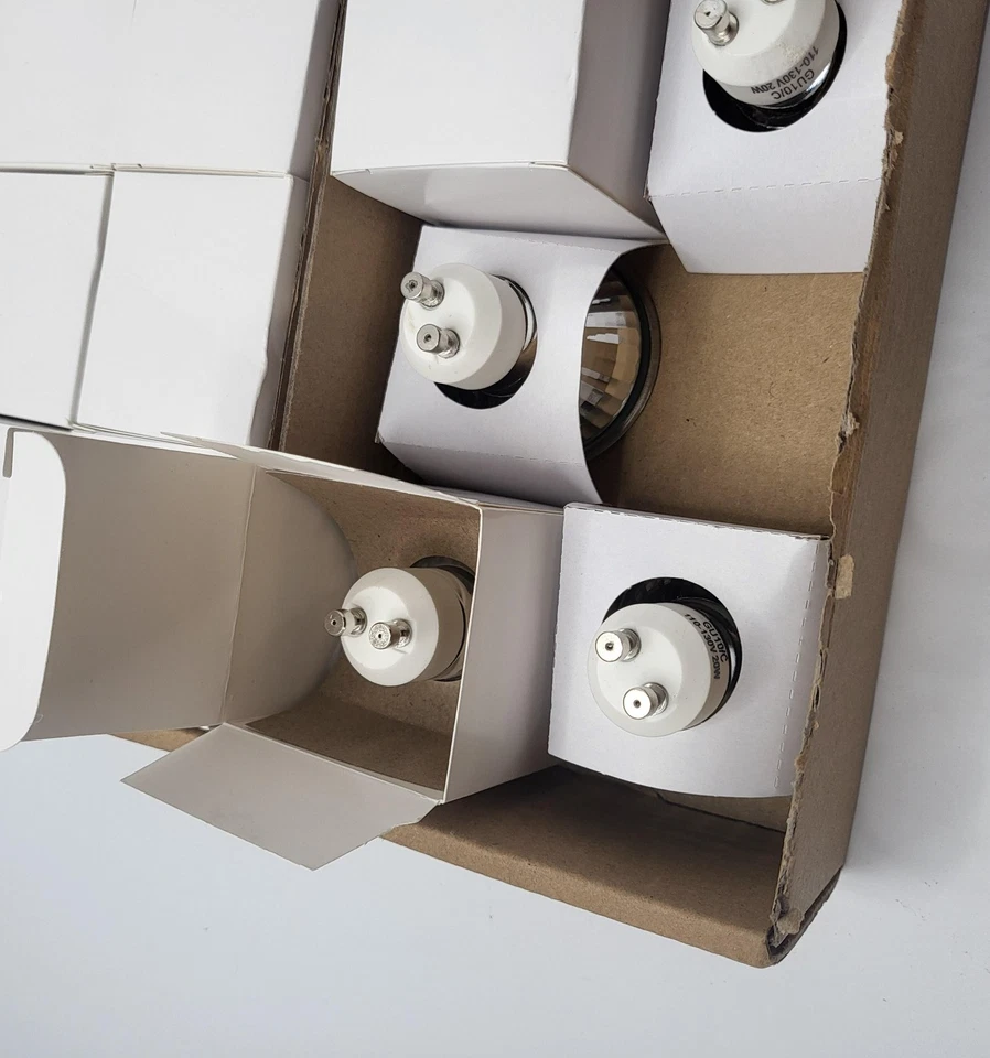 12 pack GU10 Light Bulbs 20W 110-130V GU10 Base Clear Glass 2700K - Image 2 of 4