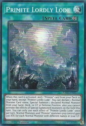 Primite Lordly Lode RA05-EN072 Super Rare 1st Edition - Rarity Collection 5