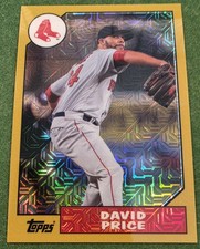 David Price 2017 Topps Silver Pack Gold /50 1987 Mojo Refractor Red Sox