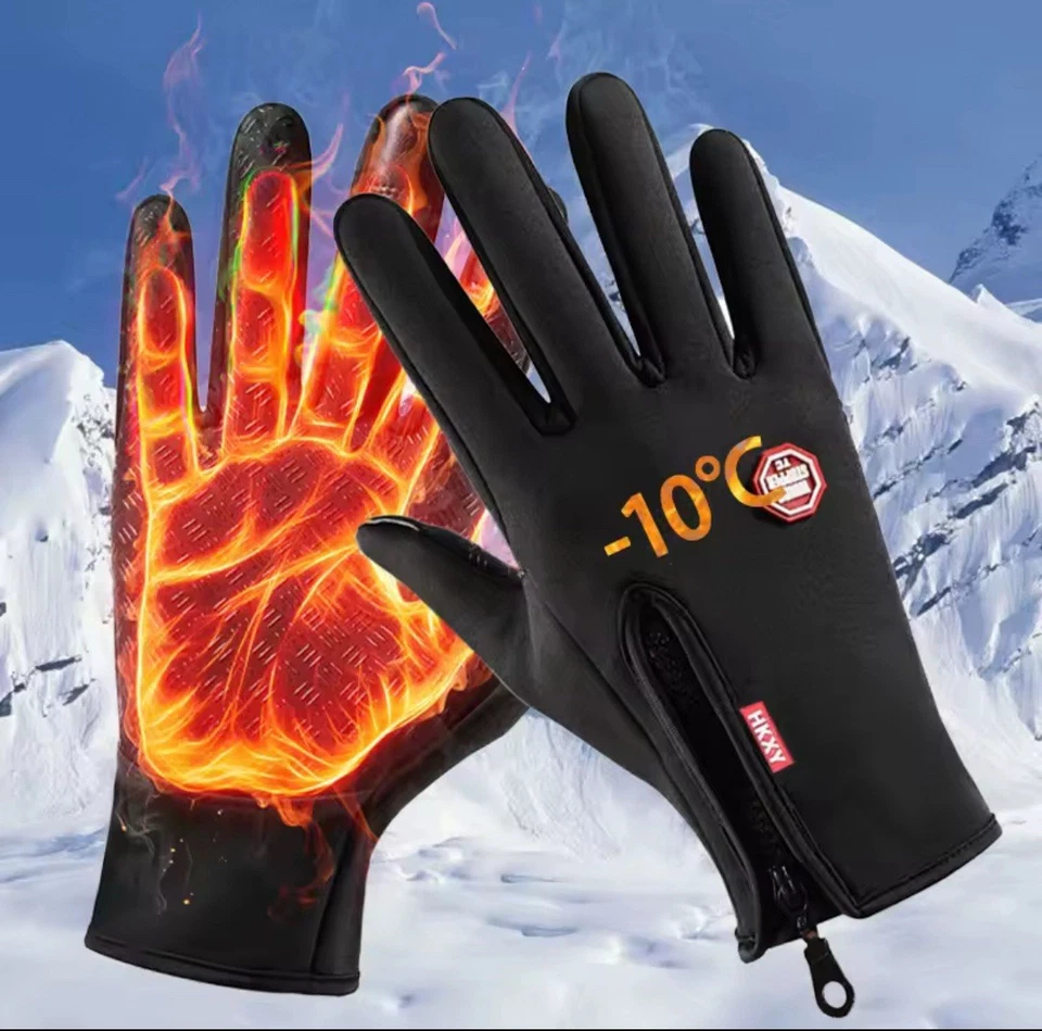 Guantes cálidos de invierno XLARGE para hombre y mujer, impermeables y aptos para la piel Foto 2 de 4