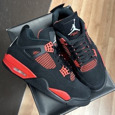 Jordan 4 Retro Red Thunder Uomo Taglia 9.5 USATO VNDS/OG ALL CT8527-016