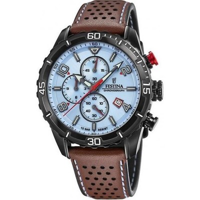 FESTINA F20519/1 Gents Black S/Steel Chrono Date Dial 100m W/R 2 Year Warranty