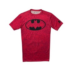 Under Armour Compression Shirt Mens M Medium Fucshia Alter Ego Batman HeatGear