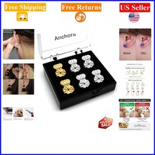 Silver  Gold Earring Backs for 20G Posts, Hypoallergenic, Adjustable