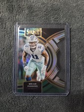 Micah Parson 2023 Select Black And Gold Prizm Die Cut Insert Card