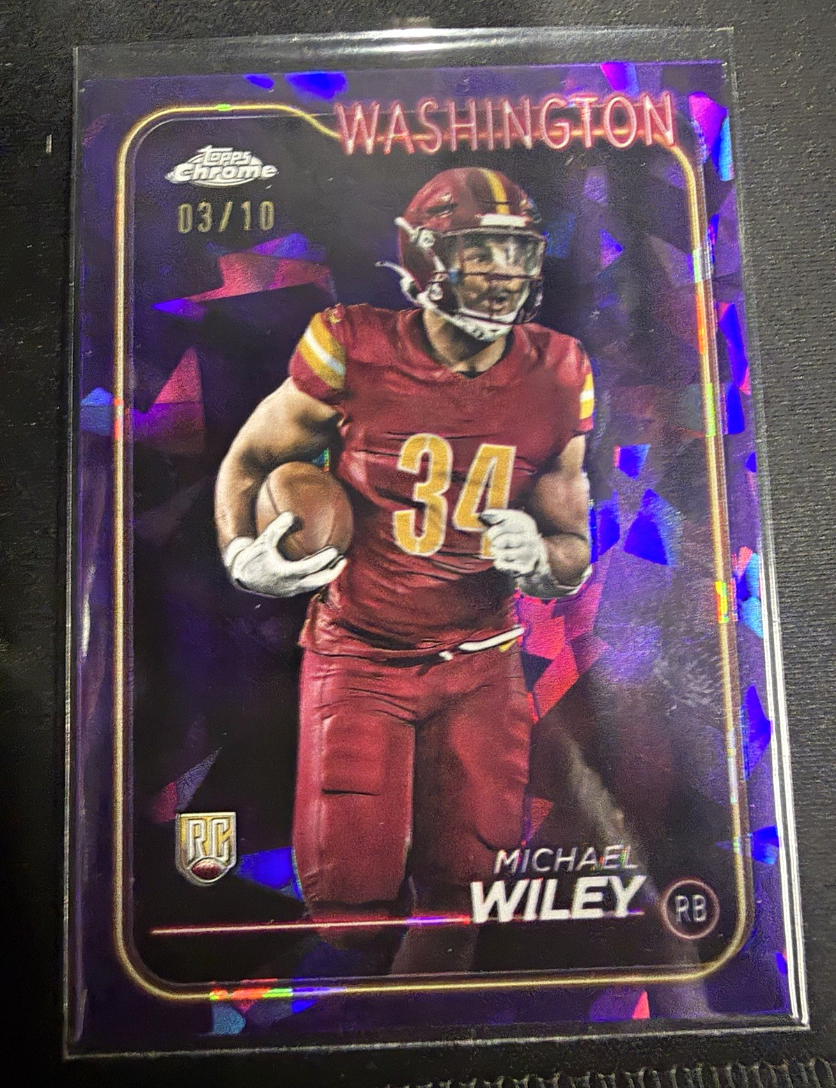 2023 Topps Chrome - Michael Wiley #300 Purple Refractor /10 (RC)