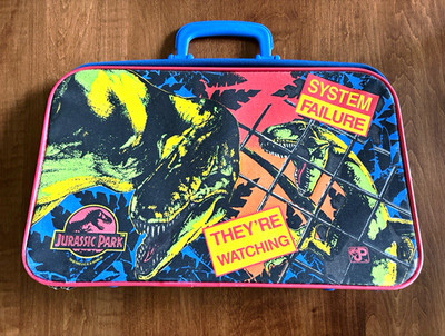 Vintage Jurassic Park 1990s ERO Industries Suitcase/Luggage/Briefcase
