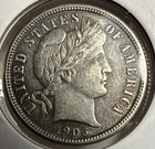 1903 Barber Dime 10C Silver Coin - XF Detail (U20)