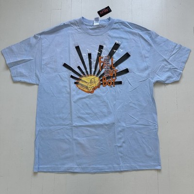NWT VTG 2000s Hot Topic Fall Out Boy Van Light Blue Punk T-Shirt XXL *Faded