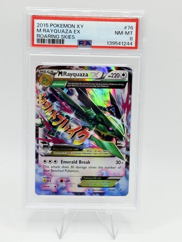 M Rayquaza-EX graded PSA 8 for sale on eBay