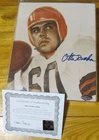 OTTO GRAHAM Cleveland Browns Signed Autographed 8x10 Photo in Plastic holder COA