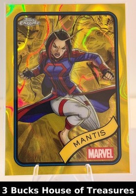 Mantis 2025 Topps Chrome Marvel Gold Lava Refractor 171